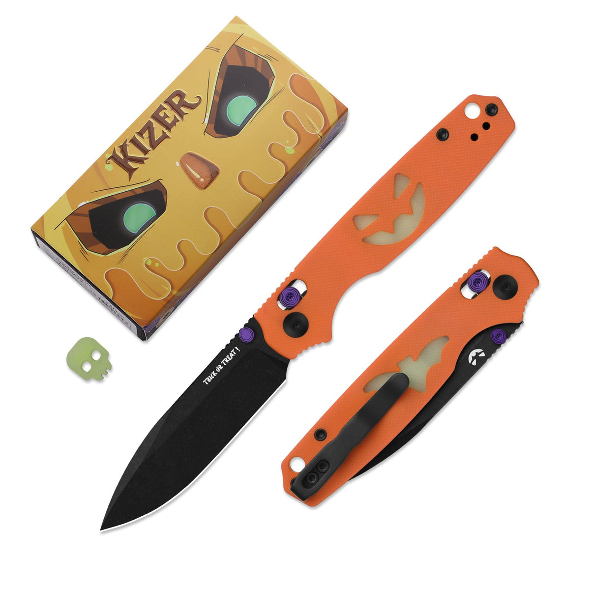 Halloween | Pokiman CD | AEB-L | G10 Handle with GID Inlays | KizerV™ 3789HW2 | Halloween Special Edition
