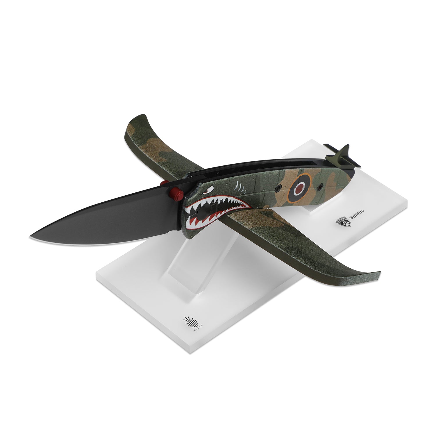 Spitfire Supermarine Edition | Matte PVD | S35VN | Drop Point Blade |