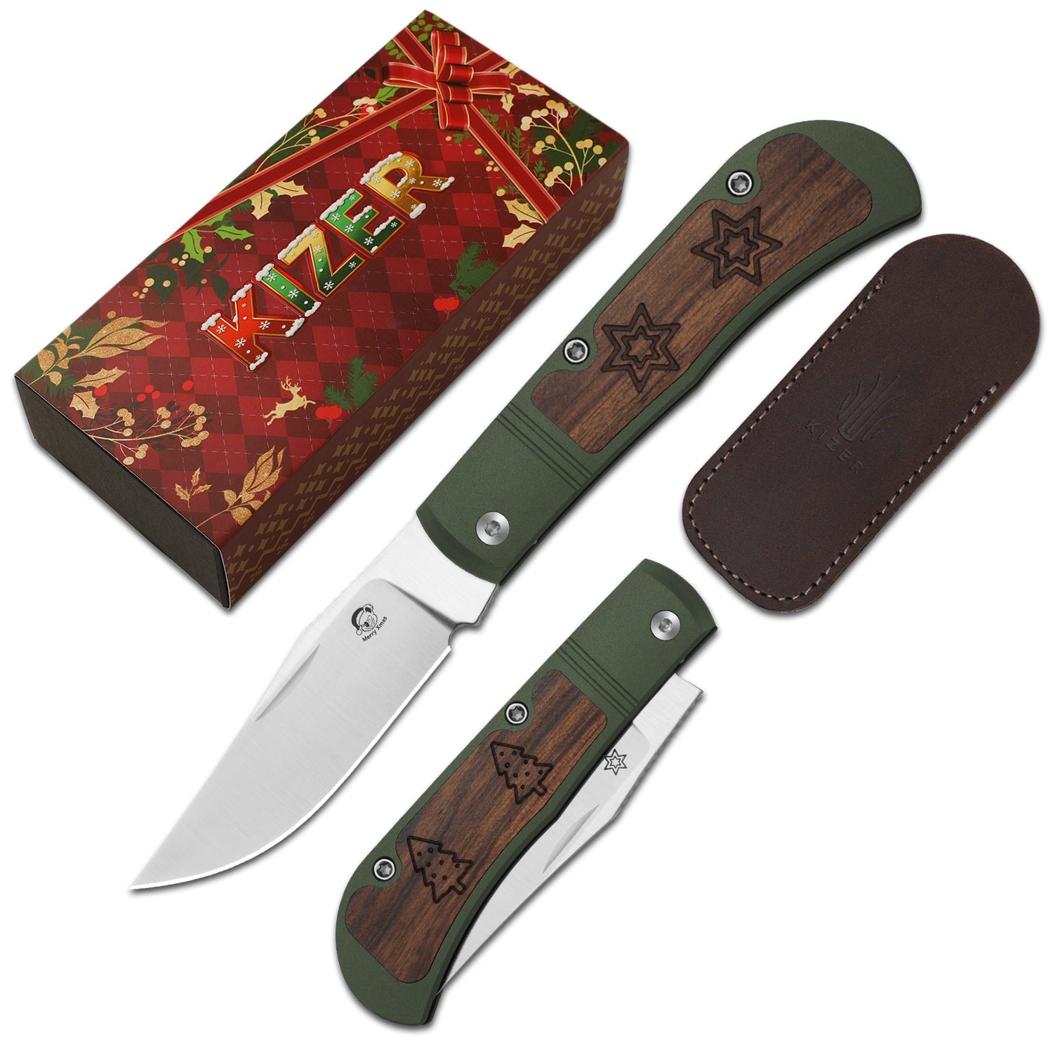 Christmas Series | Trestle | S45VN | Aluminum & Mkuruti Wood | Ki3761MC1 | Limited Edition	